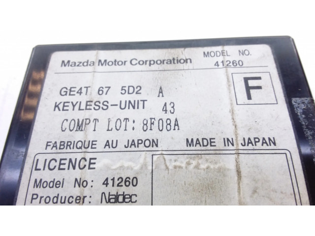 Блок управления GE4T675D2, 41260 Mazda 626