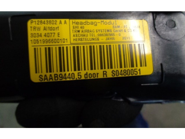 Подушка безопасности двери 12792590, 12843802 Saab 9-3 Ver2