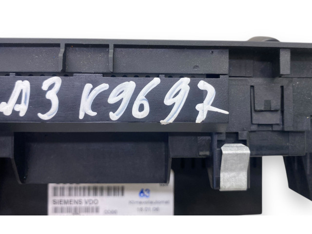 Блок управления климат-контролем 8P0820043P, 412206018041 Audi A3 S3 A3 Sportback 8P