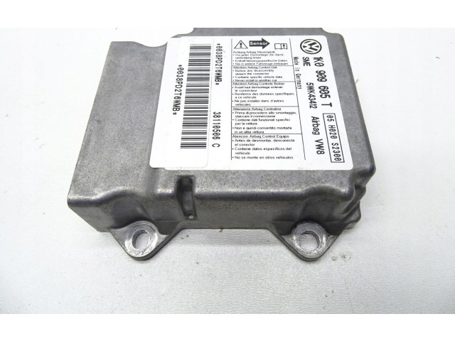 Блок подушек безопасности 1K0909605T Skoda Octavia Mk2 (1Z)