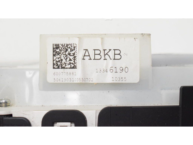 Панель приборов 13346190 Opel Meriva B