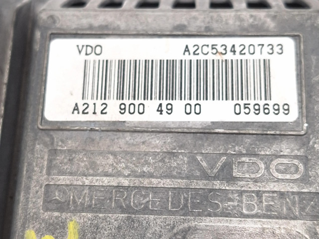 Дисплей    A2129010400, 2129028300   Mercedes-Benz E W212