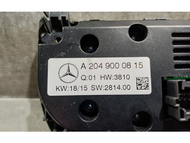 Блок управления климат-контролем A2049000815   Mercedes-Benz CLS C218 X218
