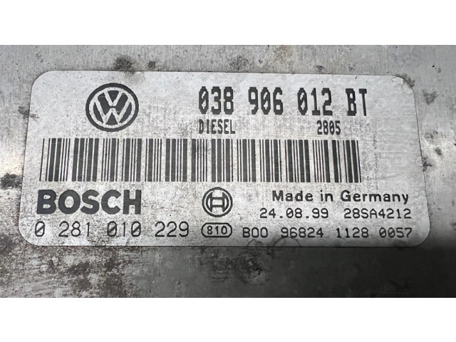 Řídící jednotka 038906012BT, 0281010229 Seat Toledo II (1M) 1999