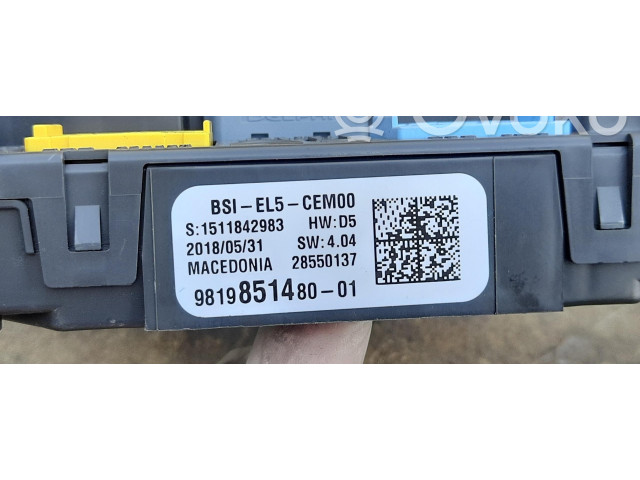 Блок комфорта 9819851480 Citroen C4 Cactus