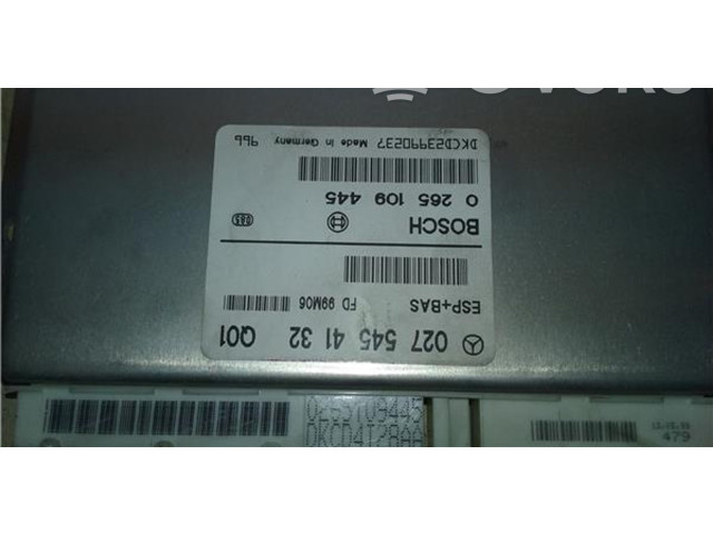 Блок управления 02754532Q01, 0265109445   Mercedes-Benz A W168