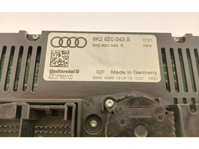 Блок управления климат-контролем 8K2820043S, A2C37833100   Audi Q5 SQ5