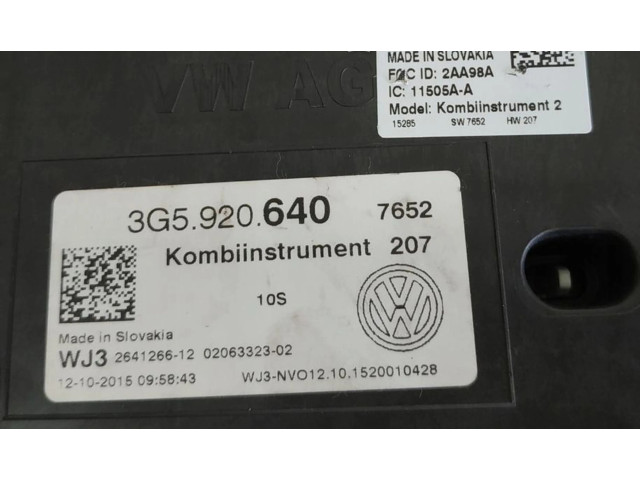 Панель приборов 3G5920640   Volkswagen PASSAT B8       
