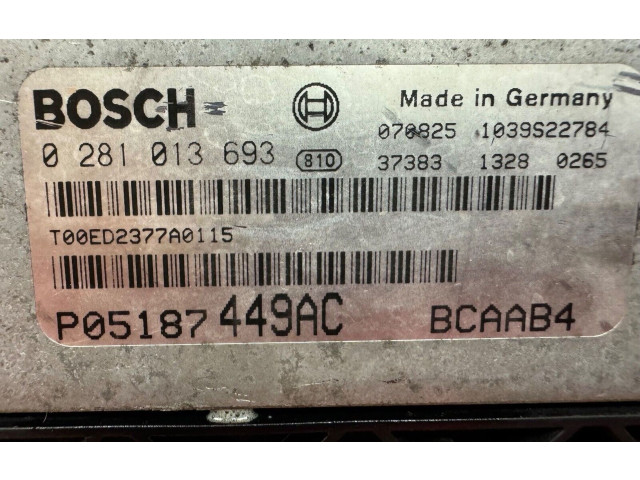 Řídící jednotka 0281013693, P05187449AC Dodge Caliber 2007
