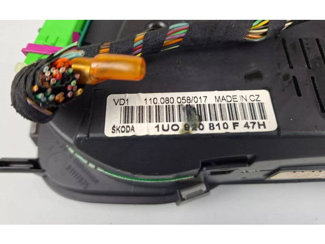 Панель приборов 1U0920810F Skoda Octavia Mk2 (1Z)