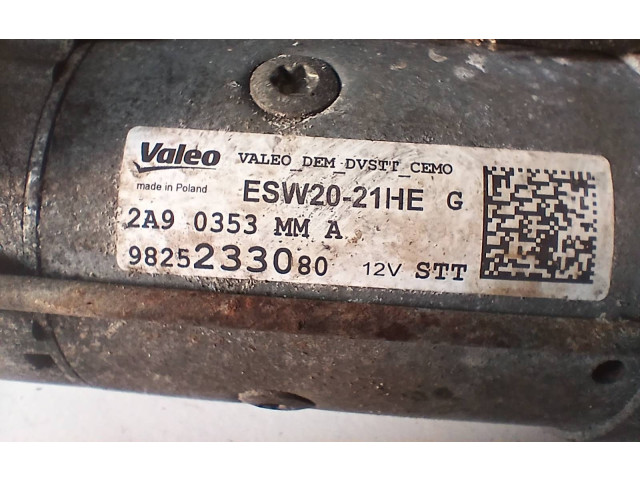 Турбина Стартер Peugeot Partner III  ESW2021HE, 9825233080   для двигателя DV5RD      