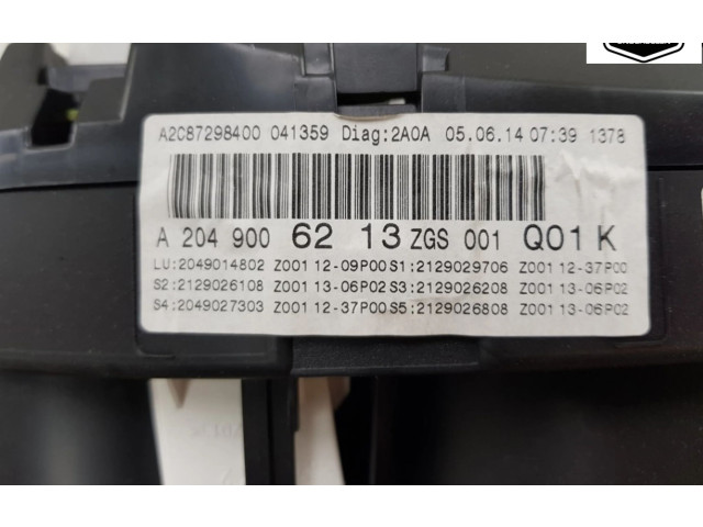 Přístrojová deska Mercedes-Benz GLK (X204) 2014 A2049006213, A2049006213