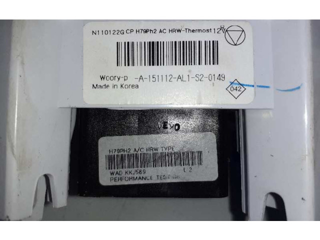 Модуль блока управления кондиционером N110122G, A151112AL1S20149   Dacia Duster