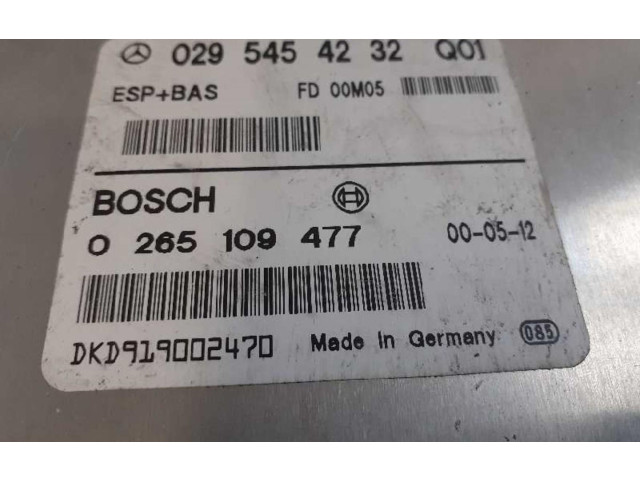 Блок управления АБС 0265109477 Mercedes-Benz A W168
