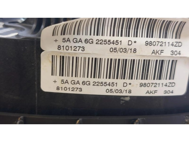 Подушка безопасности водителя 98072114ZD   Peugeot 2008 I