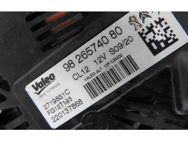 Генератор 9826574080, 28-8580 Citroen C3 Aircross