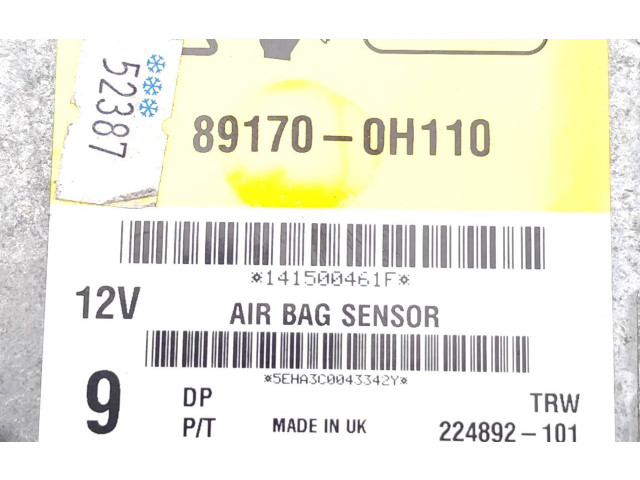 Блок подушек безопасности 89170-0H110, 224892-101   Citroen C1