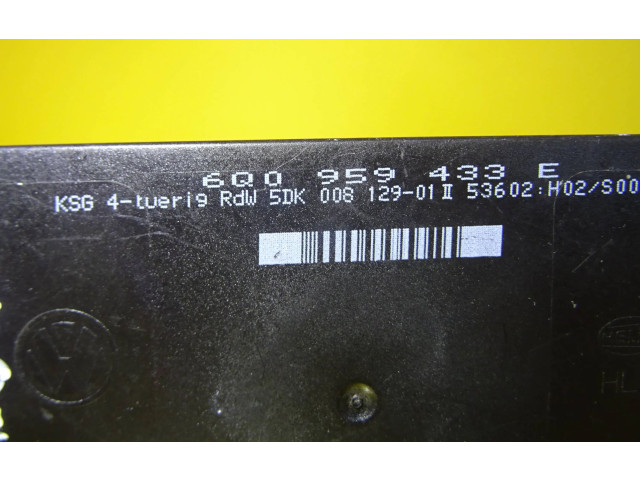 Блок комфорта 6Q0959433E Skoda Fabia Mk1 (6Y)