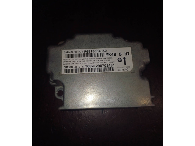 Блок подушек безопасности P68186643AD, T6GMF298702481   Jeep Compass