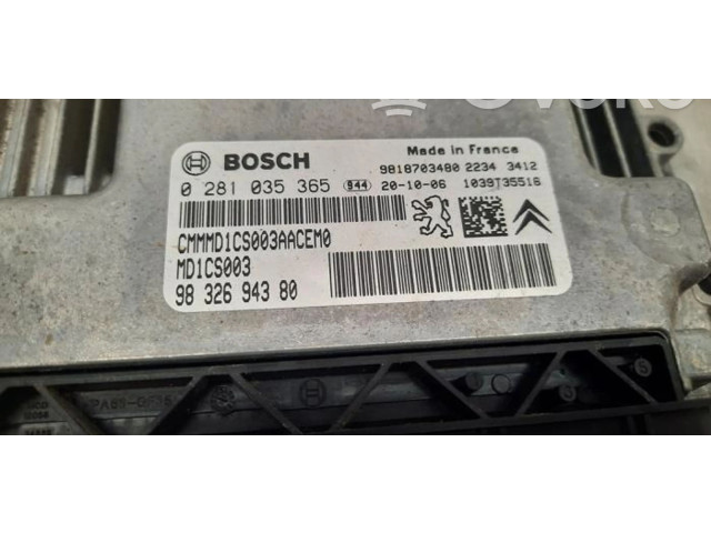 Блок управления двигателя 9832694380   Opel Combo E