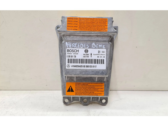 Блок подушек безопасности 0285001739, A1648204426   Mercedes-Benz R W251