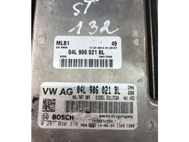 Блок управления двигателем Блок управления 04L906021BL, 0281030378 Audi A4 Allroad