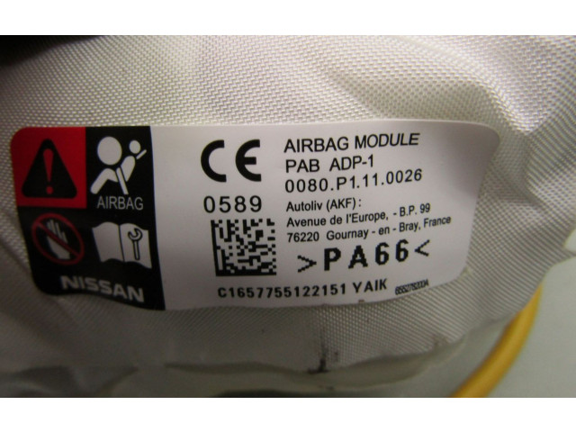Подушка безопасности пассажира 0080P1110026   Nissan X-Trail T33