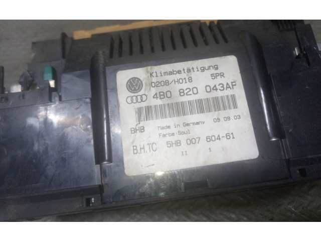 Блок управления климат-контролем 4B0820043AF Audi A6 S6 C5 4B