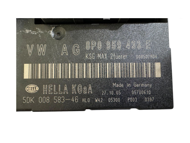Блок комфорта 8P0959433E, 5DK00858346 Audi A3 S3 8P
