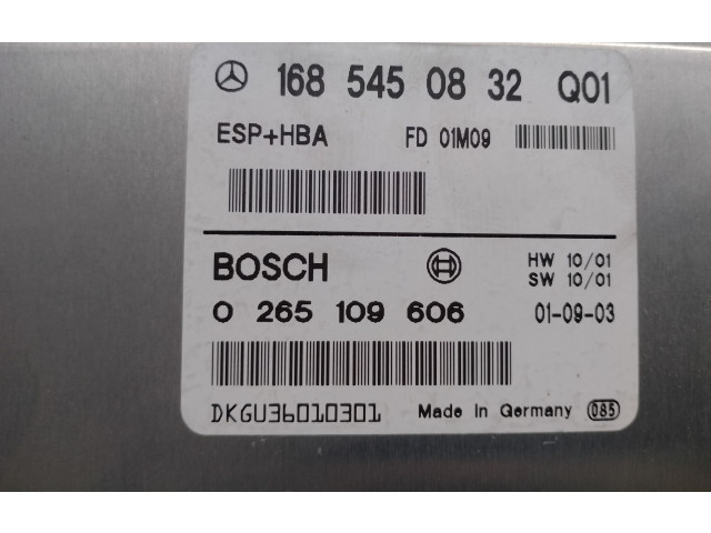 Блок управления АБС 1685450832Q0, 0265109606 Mercedes-Benz A W168
