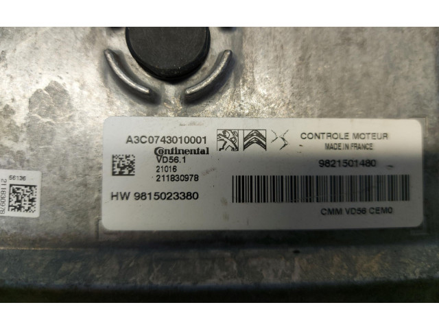 Řídící jednotka 9821501480 Peugeot 2008 II 2021