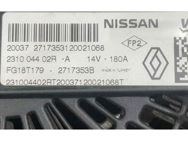 Генератор 231004402R, 231003676R Dacia Duster II