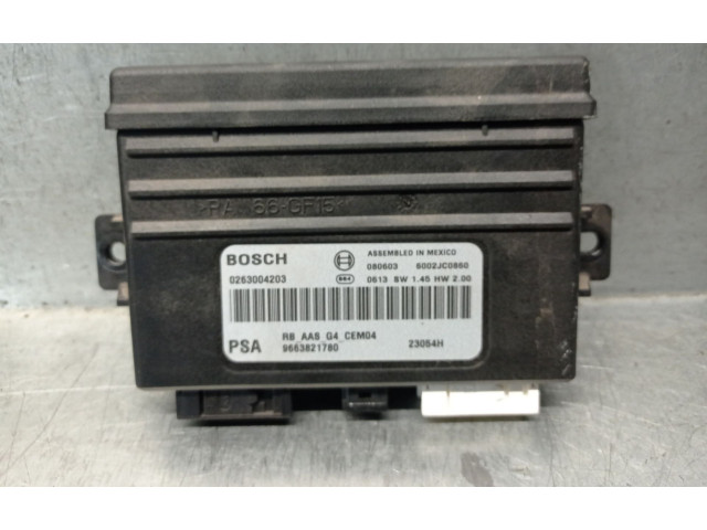 Блок управления 9663821780, 0263004203BOSCH Citroen C5