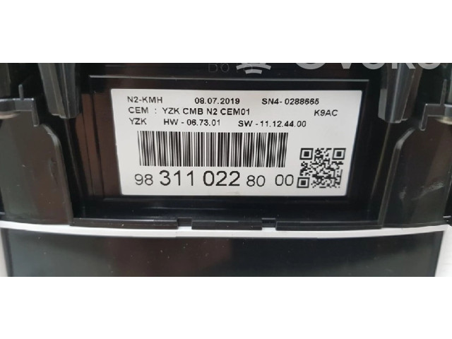 Přístrojová deska Citroen Berlingo 2019 9831102280, 9831102280