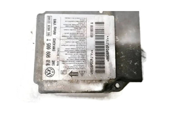 Блок подушек безопасности 1K0909605T, 5WK43412 Skoda Octavia Mk2 (1Z)