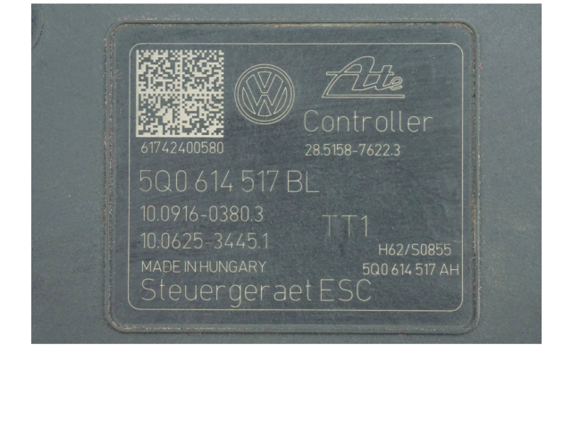 Блок АБС 5Q0614517BL Volkswagen Golf VII 2013 - 2019 года