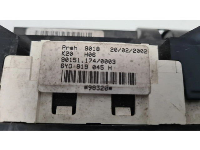 Блок управления климат-контролем 6Y0819045H Skoda Fabia Mk1 (6Y)