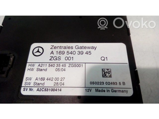 Блок управления A1695403945, ZGS001   Mercedes-Benz A W169