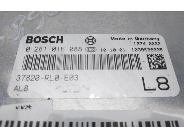 Блок управления двигателем Блок управления 37820RL0E03   Honda Accord