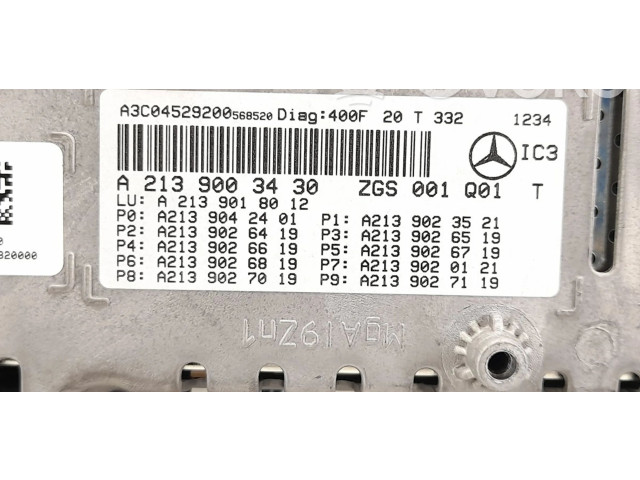 Přístrojová deska Mercedes-Benz E W213 2018 2139003430, A2139003430