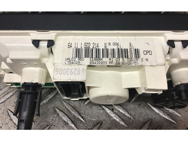 Блок управления климат-контролем 64111502214   Mini One  Cooper R50  53