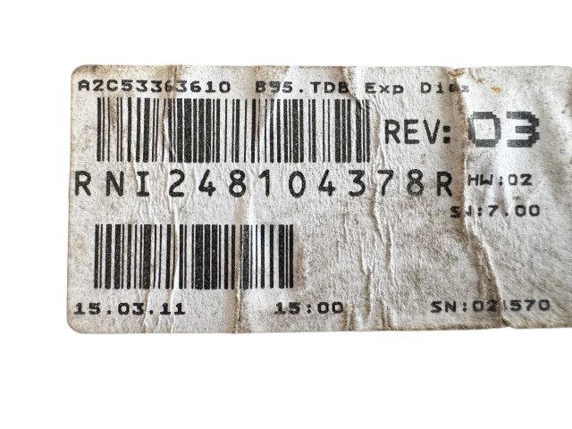 Спидометр (приборный щиток) Renault Megane III 2009 - 2016 года