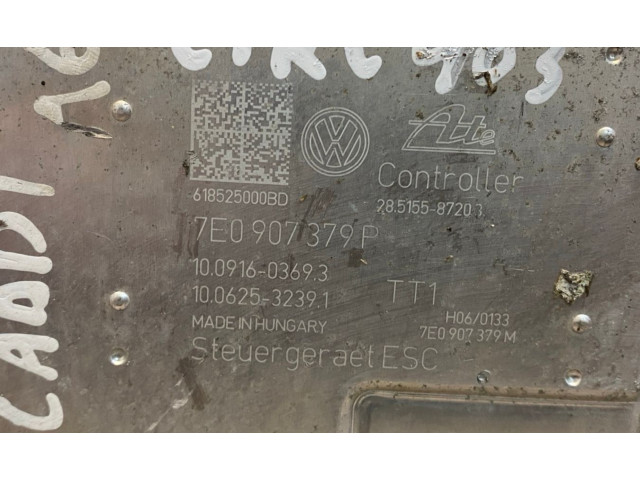 Блок АБС 7E0907379P, 7E0614517M Volkswagen Caddy 2015 - 2020 года