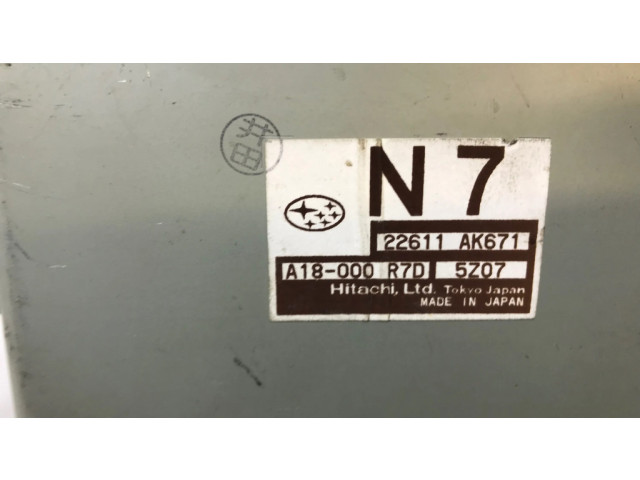 Блок управления двигателя 22611AK671, K4092   Subaru Forester SG
