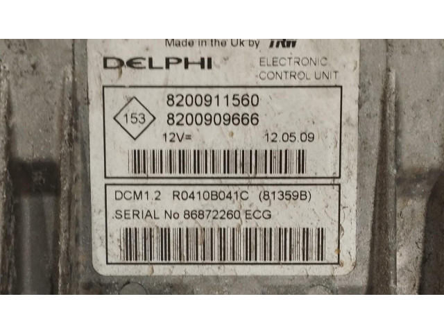 Комплект блоков управления 8200911560, 8200911560 Renault Clio III