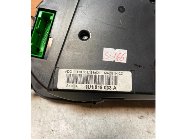 Панель приборов 1U1919033A, 88311243   Skoda Octavia Mk1 (1U)       