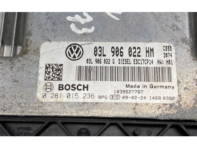 Řídící jednotka 03L906022G, 0281015236 Volkswagen Tiguan 2009