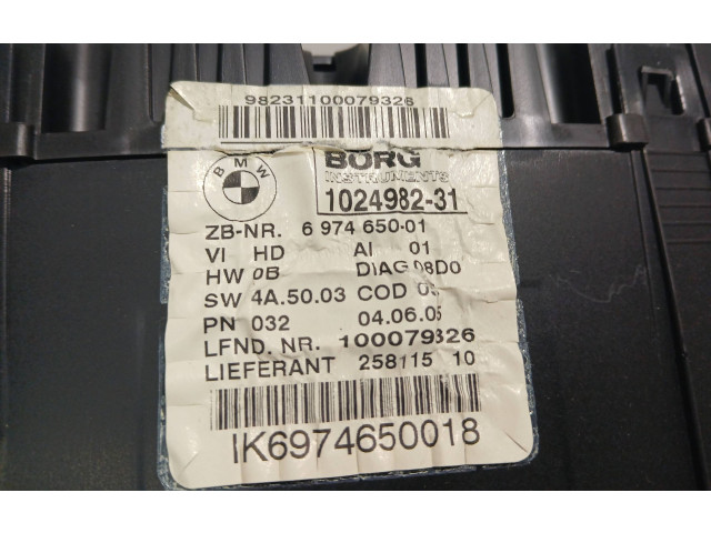 Přístrojová deska BMW 1 E81 E87 2007 102498231, 6974650