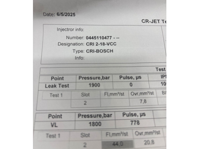 Форсунка 0445110477    Skoda Octavia Mk3 (5E)   