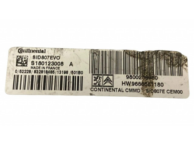 Блок управления двигателя S180123008A, 9666681180   Citroen C4 II